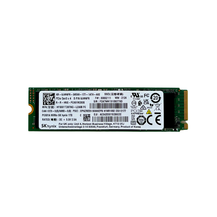 Dell 1TB M.2 PCIe NVMe SSD Solid State Drive PC401 HFS001TD9TNG