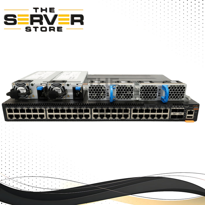 HPE Aruba CX 6300M Data Center Switch: 48x 1GbE RJ45 | 4x 50G SFP56 | Back-to-Front Airflow | USB Console JL762A