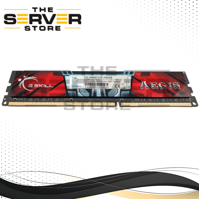 G.SKILL Aegis 8GB DDR3 1600MHz PC3-12800 CL11 Desktop RAM F3-1600C11D-16GIS