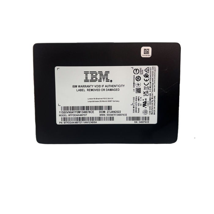 IBM 480GB SATA 6GBPS 2.5" SSD (00VN641)