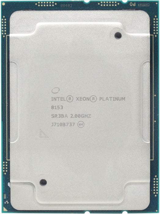 Intel Xeon Platinum 8153 16-Core 2.00GHz 22MB L3 Cache Socket LGA3647 Processor (878147-B21-CPUONLY)