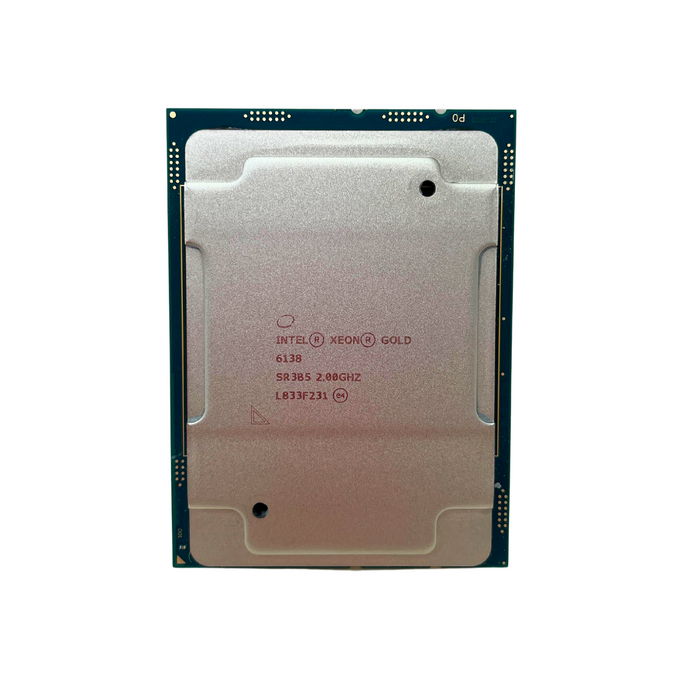 Intel Xeon Gold 6138 20 Core 2GHz 10.40GT/s LGA3647 Processor (SR3B5)