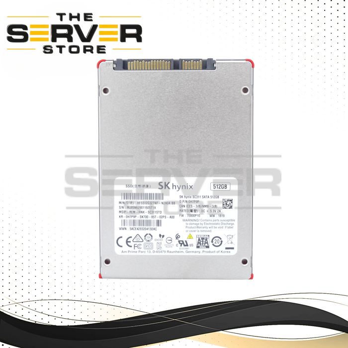 Dell 512GB SATA 6G SFF 2.5" SSD SK Hynix SC311 Series HFS512G32TNF-N2A0A 0H7P9P H7P9P