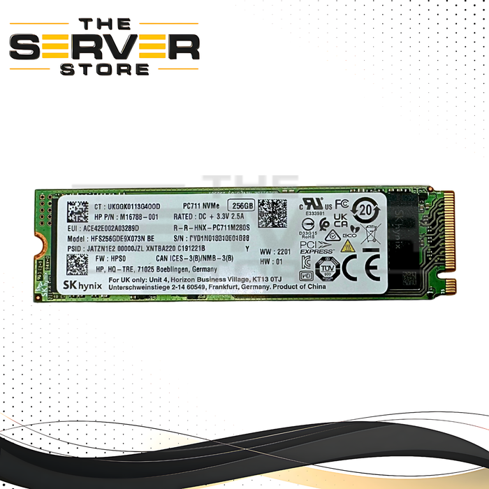 HP 256GB NVMe 2280 M.2 PCIe Gen 3.0 x4 SSD SK Hynix PC711 Series M16788-001