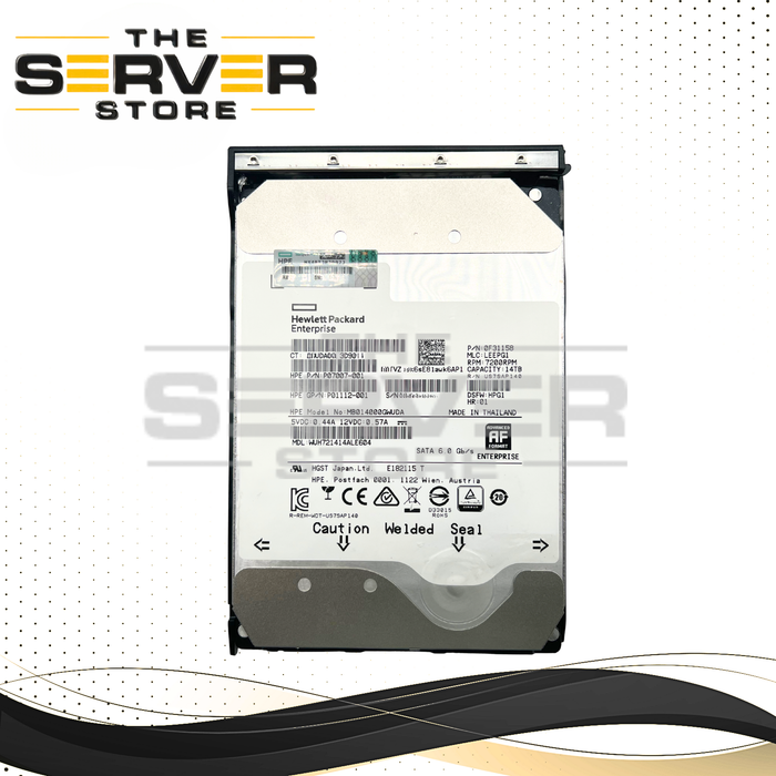 HPE 14TB SATA 6G 7.2K RPM LFF LPC 3.5" HDD Business Critical Western Digital (HGST) Ultrastar DC HC530 WUH721414ALE604 (HPE LFF LPC Tray Included)