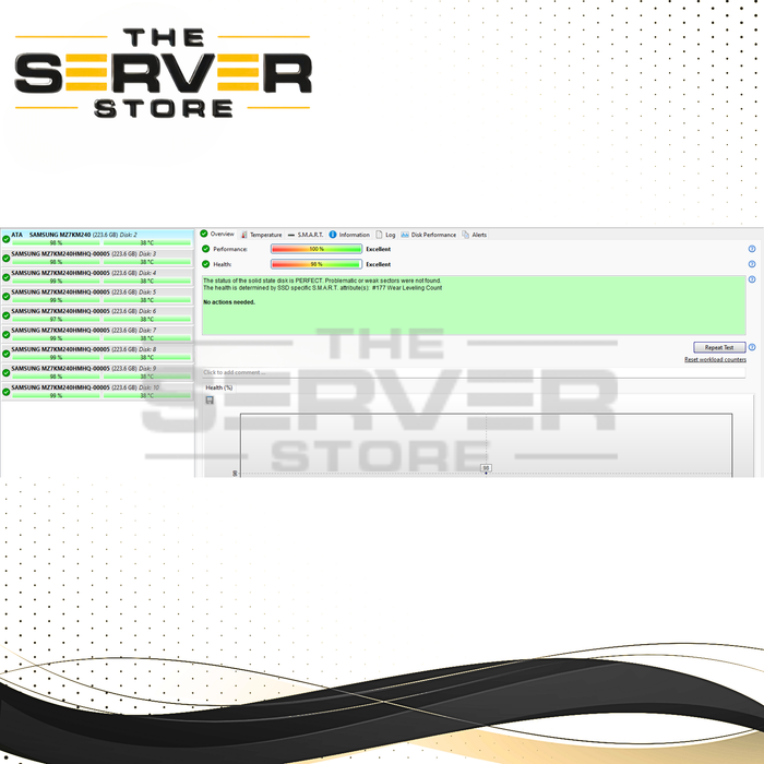 Samsung 240GB SATA 6G 2.5" SSD SM863a MZ7KM240HMHQ MZ7KM240HMHQ-00005