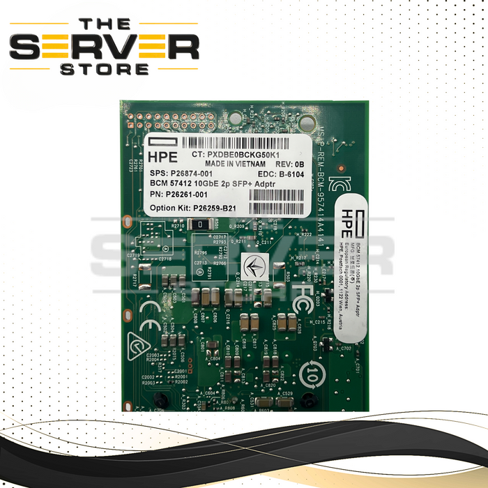 HPE BCM57412 10GBE 2PORT SFP+ Adapter Card P67621-B21 P26259-B21 P26874-001