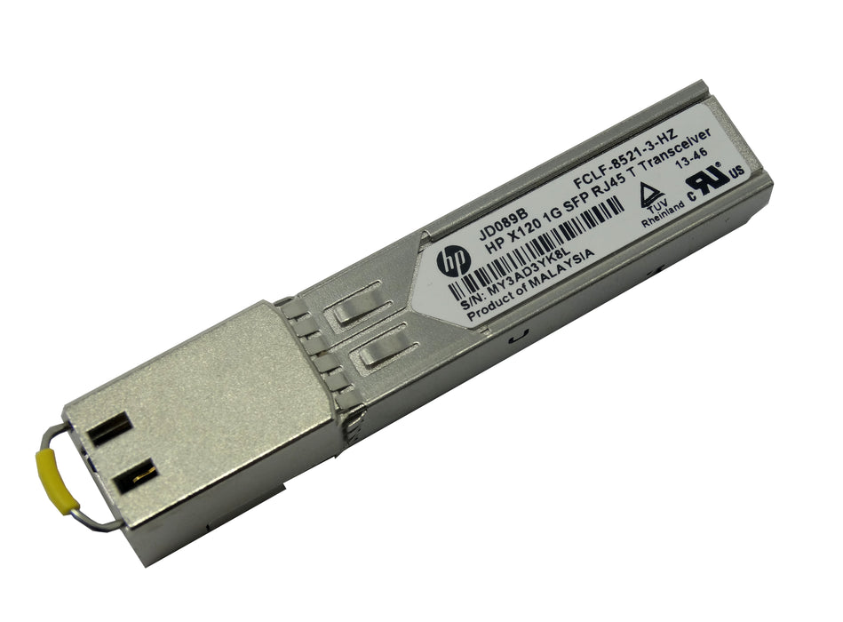 HP HPE X125 JD089B 1G SFP-T RJ45 T Transceiver Module (FCLF-8521-3-HZ)