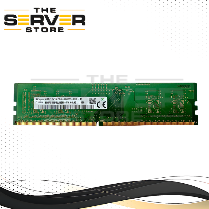SK Hynix 4GB 1Rx16 DDR4-2666V-U PC4-21300 UDIMM Non-ECC Memory HMA851U6JJR6N-VK