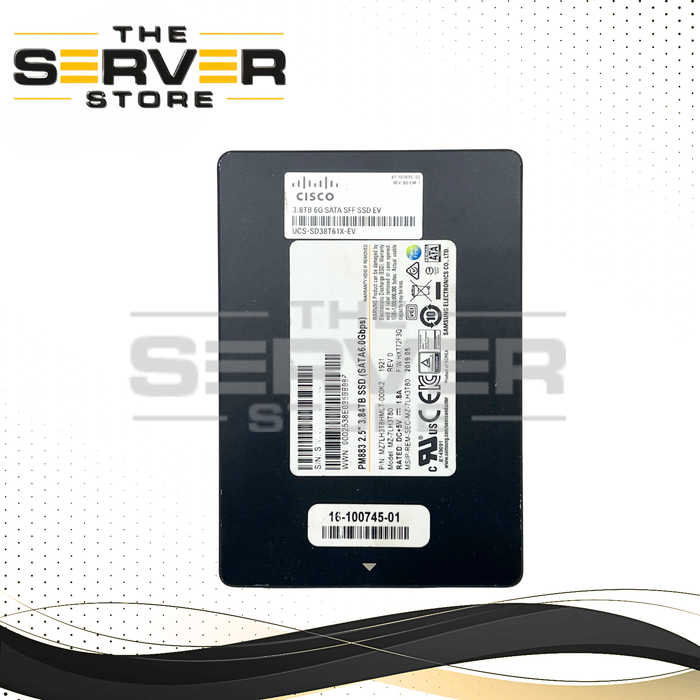 Samsung 3.84TB SATA 6G Enterprise Value (EV) SFF 2.5" SSD PM883 Series MZ-7LH3T80 (Cisco)