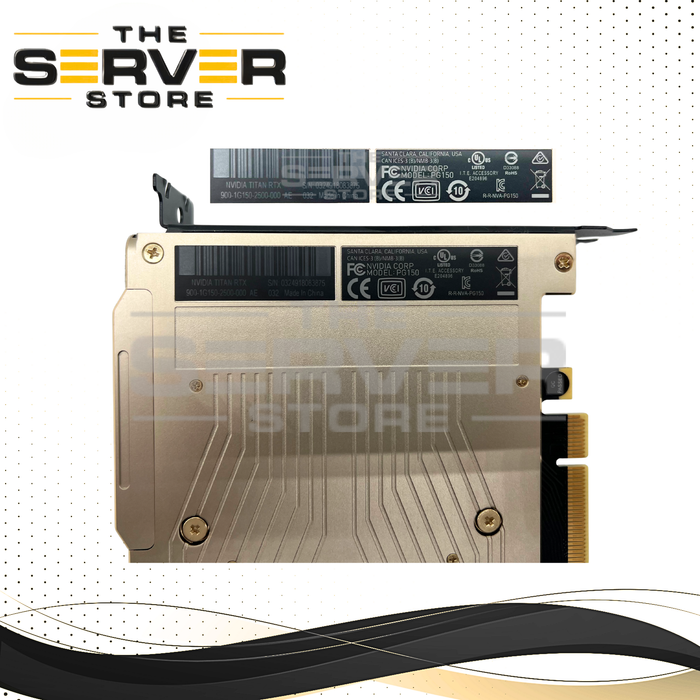 NVIDIA TITAN RTX 24GB GDDR6 PG150 4608 CUDA Cores AI Deep Learning Data Science Dual Fan Graphics Video Card 900-1G150-2500-000