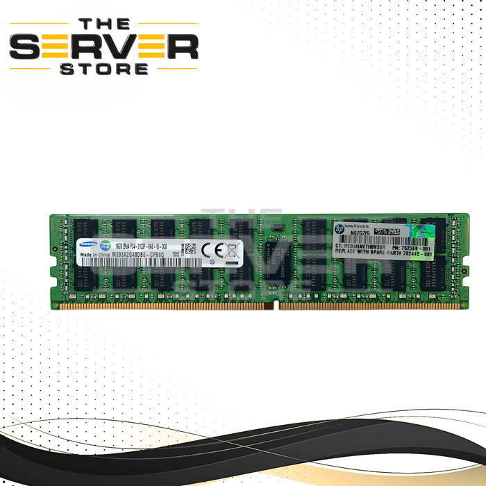 HPE 16GB 2Rx4 DDR4-2133P ECC Reg. Memory 752369-081 762445-001 726719-B21 M393A2G40DB0-CPB-HPE
