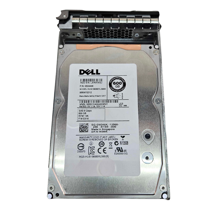 Dell 600GB 15K 6Gbps SAS 3.5'' Hard Drive (W348K)