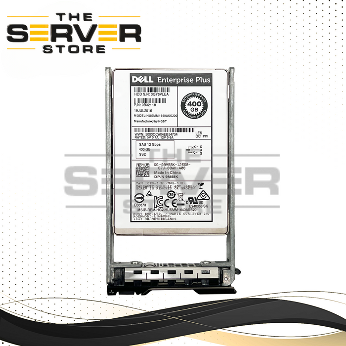 Dell Enterprise Plus 400GB SAS 12G SFF 2.5" SSD 09M58K 9M58K
