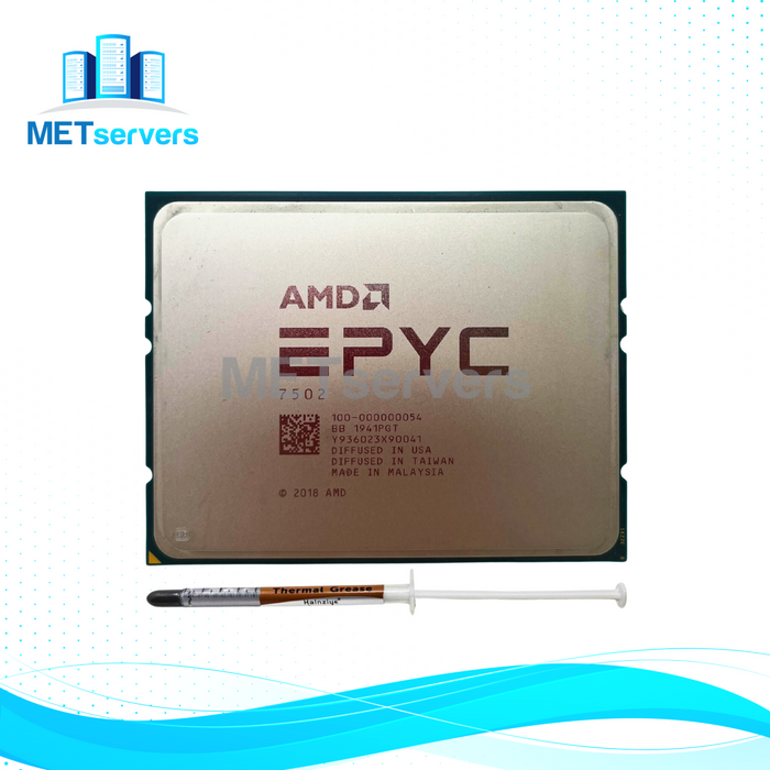 AMD EPYC 7502 32 Cores Socket SP3 Base Clock 2.5GHz Processor AMD EPYC 7002 Series (100-000000054)