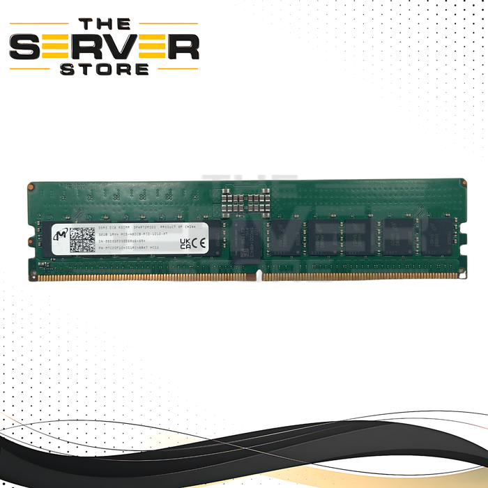 Micron 32GB 1Rx4 DDR5-4800B PC5-38400 ECC Registered Memory MTC20F1045S1RC48BAT