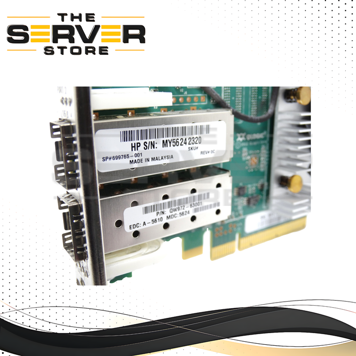 HPE StoreFabric SN1000Q QLogic QLE2662 16Gb Dual Port Fiber Channel PCIe 3.0 x4 Host Bus Adapter (HBA) QW972-63001 699765-001