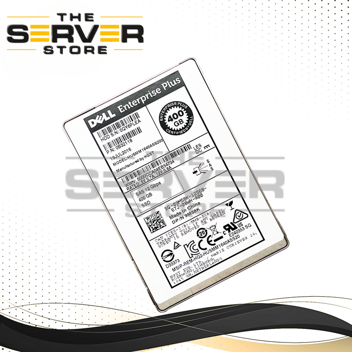 Dell Enterprise Plus 400GB SAS 12G SFF 2.5" SSD HUSMM1640ASS200 0B32118 (No Tray)