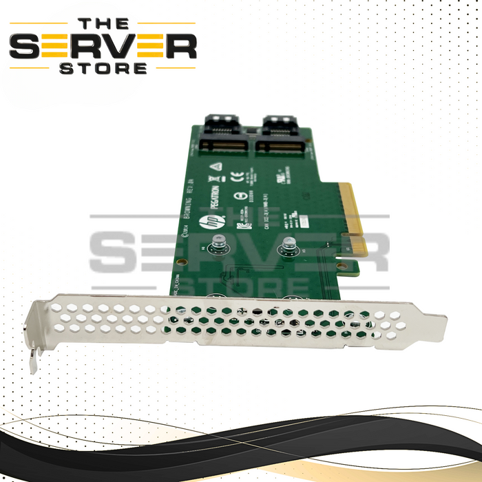 (LOT 10) HPE SATA M.2 ProLiant Dual Drive PCIe Riser Card 882359-001 759505-001