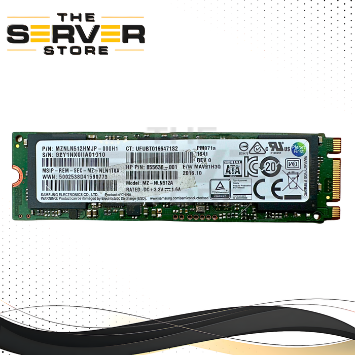 HP 512GB SATA 6G 2280 M.2 TLC SSD 855636-001