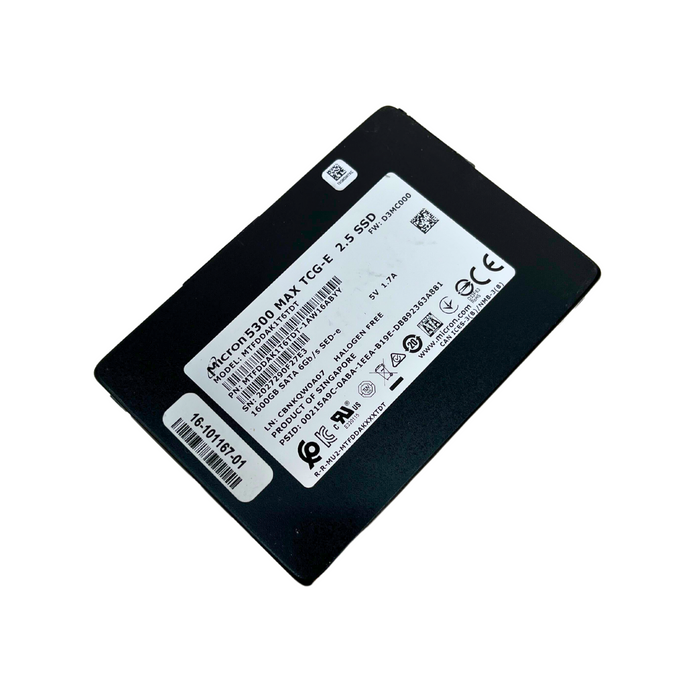 Micron 5300 1.6TB SATA 6GBPS 2.5" SSD (MTFDDAK1T6TDT-1AW16ABYY)