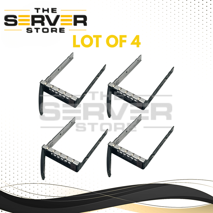 (LOT OF 4) Supermicro SAS SATA LFF 3.5 Hard Drive Tray Caddy 01-SC97373-XX00C104