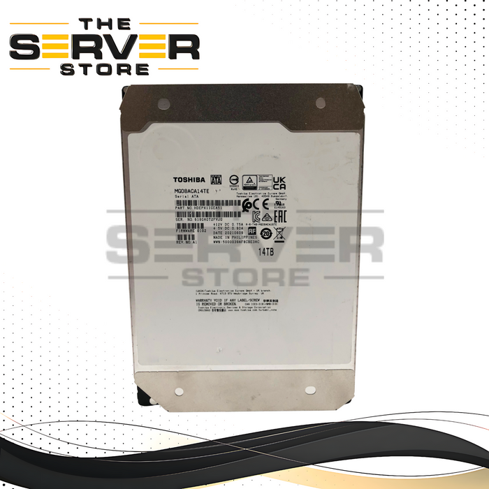 Toshiba MG08 14TB 7.2K SATA 6Gb/s 3.5" Enterprise HDD HDEPX11GEA51 MG08ACA14TE