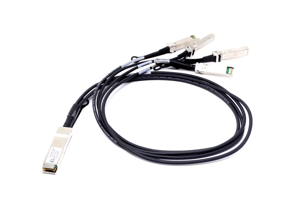 Dell 1M DAC-QSFP-4SFP-10G-1M 40GBase-CU QSFP+ to 4x SFP+ Cable (0TCPM2)