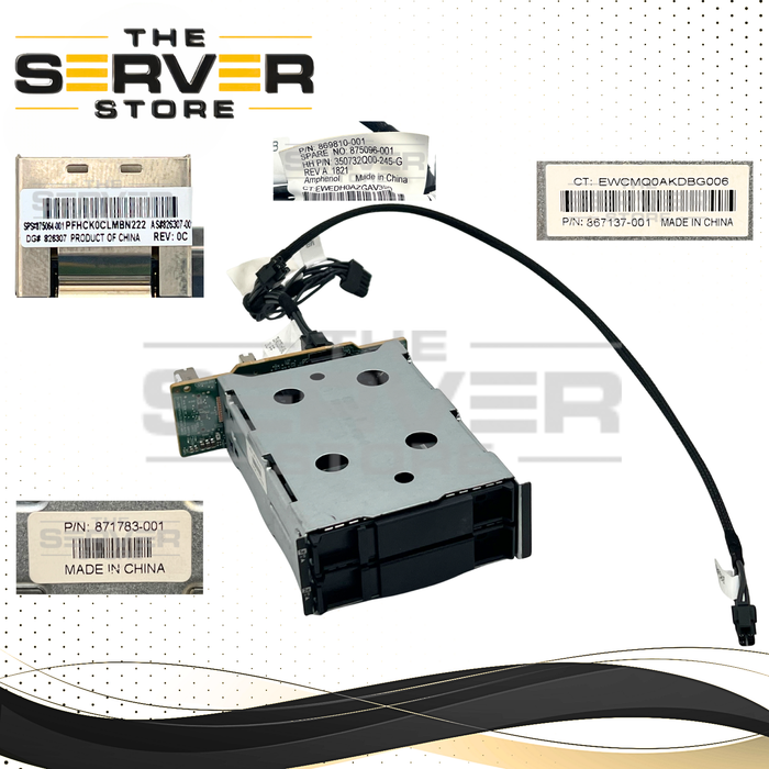 HPE 2 BAY SAS NVMe Rear Backplane Board for ProLiant Gen10 Server EM0001351 826307-001 875064-001