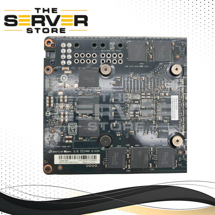 NVIDIA Tesla M60 16GB GDDR5 (8GB per GPU) Maxwell Dual-GPU VDI GRID Graphics Accelerator. Card Only, No Bracket. P/N: 699-2G402-0040-300E.