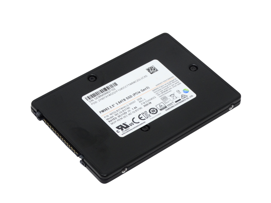 Samsung PM983 3.84TB U.2 NVMe PCIe 3.0 2.5'' SSD Solid State Drive (MZQLB3T8HALS)