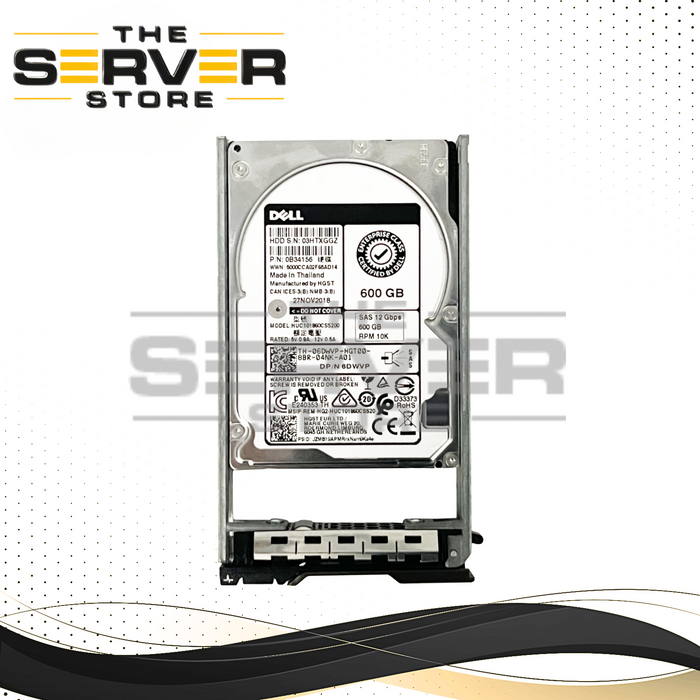 Dell Enterprise 600GB SAS 12G 10K SFF 2.5" HDD SUB: 400-AJPP