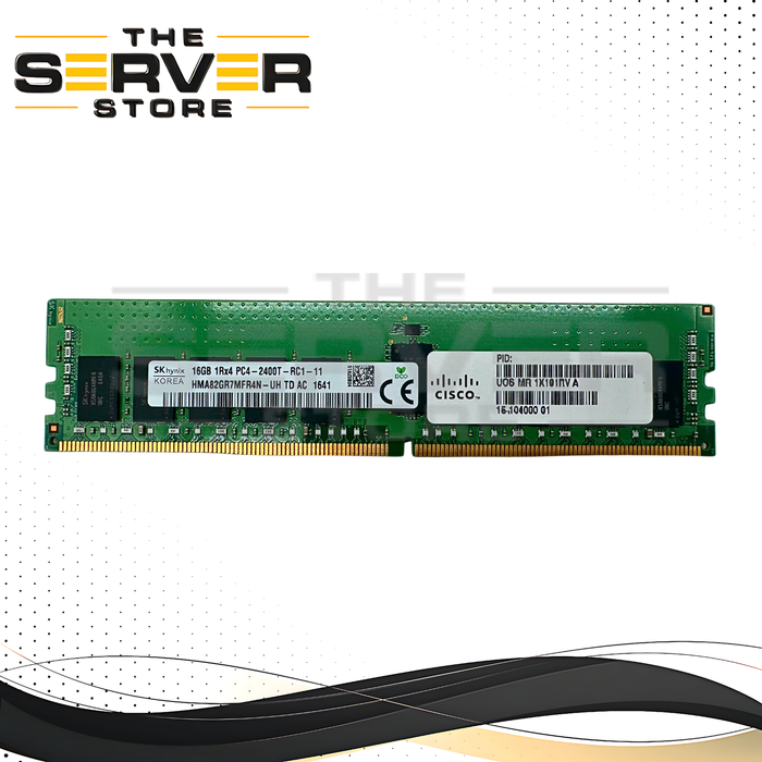 Cisco 16GB 1Rx4 DDR4-2400T PC4-19200 ECC Registered Memory HMA82GR7MFR4N-UH-CISCO
