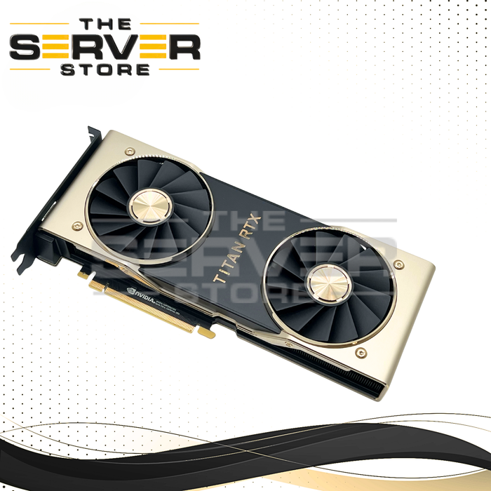 NVIDIA TITAN RTX 24GB GDDR6 PG150 4608 CUDA Cores AI Deep Learning Data Science Dual Fan Graphics Video Card 900-1G150-2500-000