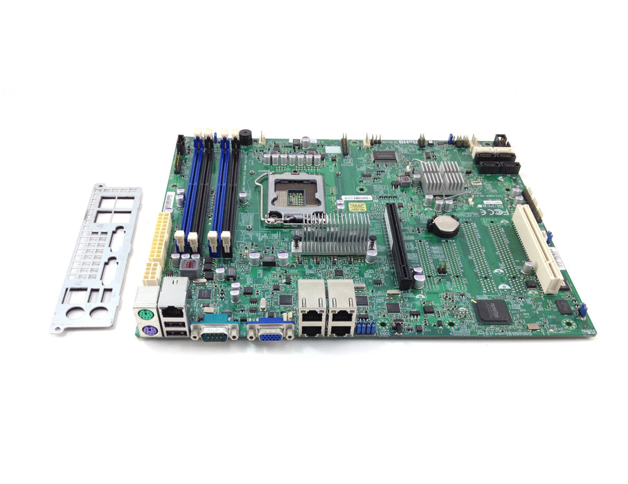 Supermicro Intel C204 LGA 1155 Xeon E3 ATX Server System Board With I/O Plate (MBD-X9SCI-LN4F-B)