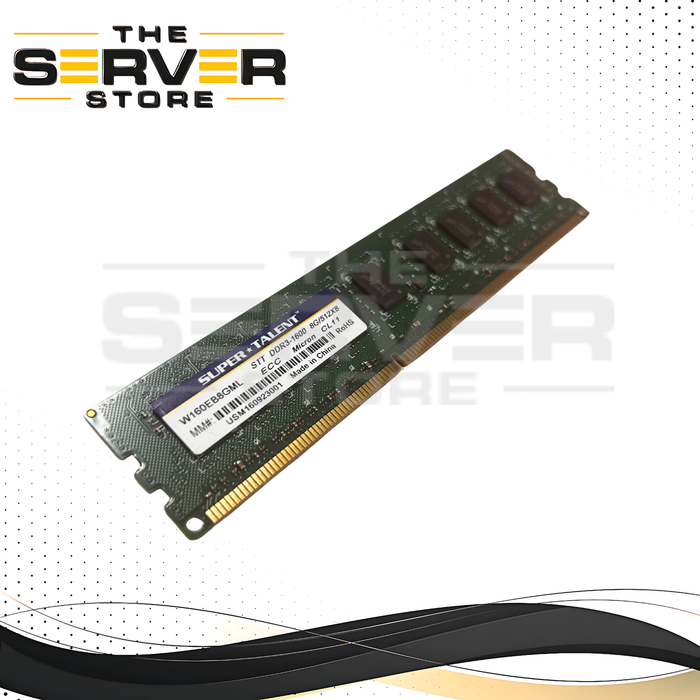 Super Talent 512M 8GB DDR3-1600MHz ECC Unbuffered DIMM W160EB8GML