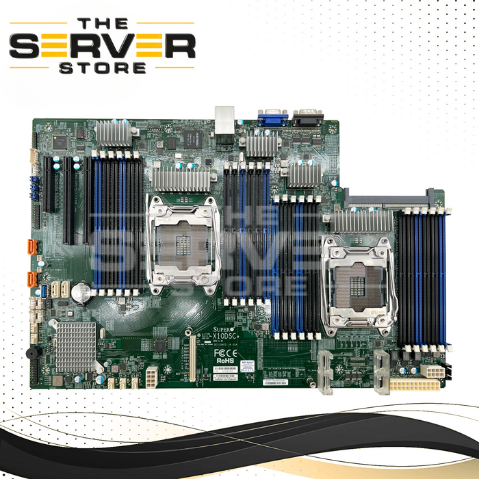 Supermicro Motherboard Dual Intel Xeon E5-2600 v3/v4 C612 LGA2011-3 24x DDR4 DIMM 2U/4U SuperStorage X10DSC+