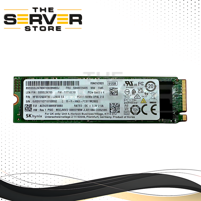 Lenovo 512GB NVMe 2280 M.2 PCIe Gen 3.0 x4 OPAL SSD Western Digital SN730 Series 5SS0V26405