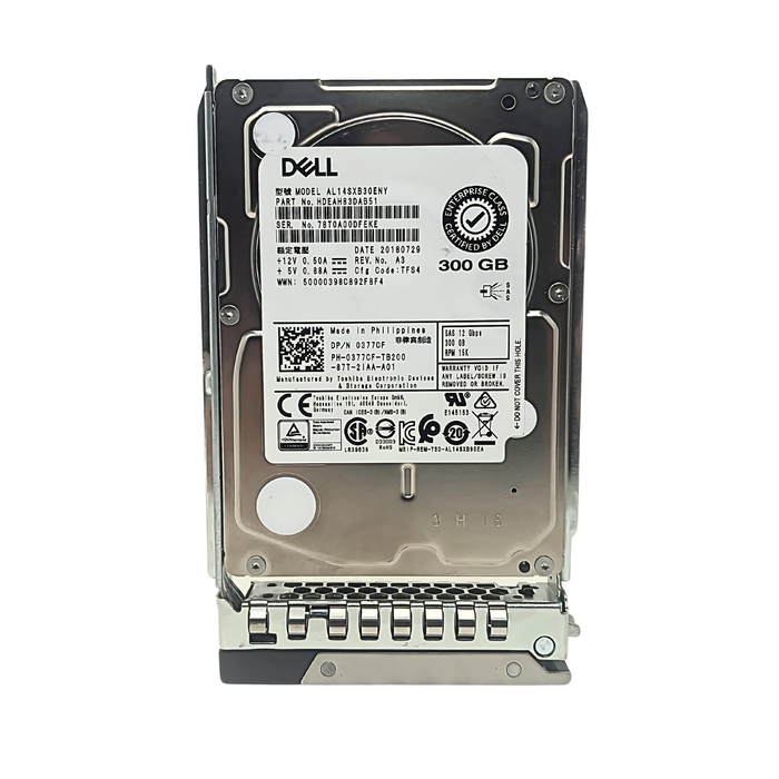 Dell Toshiba 300GB 15K 12Gbps SAS 2.5'' Hard Drive AL14SXB30ENY (377CF)