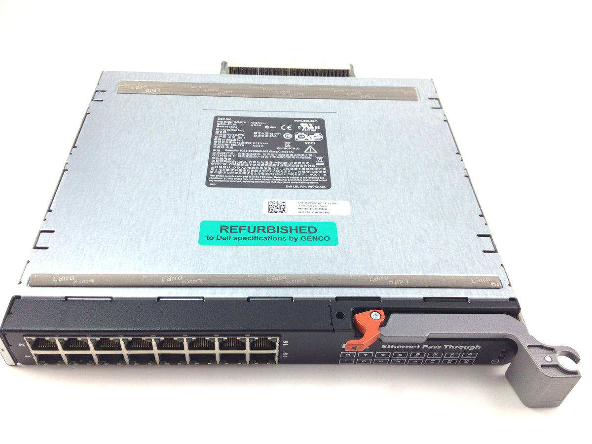 Ptm Module Dell Powervault 10G-Ptm 16Port Ethernet Pass Through Module (WF740 ...