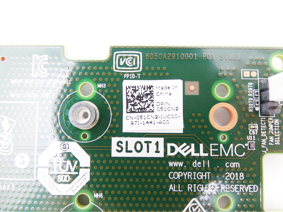 Dell 2x M.2 Slot NVMe SSD PCIe Boss-S1 Controller Adapter Card 051CN2 51CN2