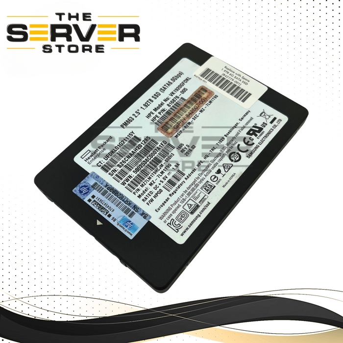 HP 1.92TB SATA 6Gbps 2.5'' SSD Solid State Drive