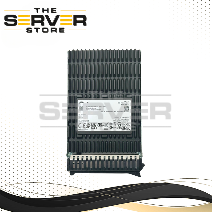 Lenovo 800GB NVME U.3 PCIe Gen 4.0 x4 MU SFF 2.5" SED SSD Micron 7500 Max Series MTFDKCC800TGQ 4XB7A95054 03NA476 (Lenovo Tray Included)