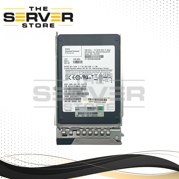 15.36TB Samsung PM1633a 12Gbps SAS SSD MZ-ILS15T0 for Dell PowerEdge R840/R940