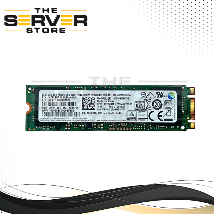 Dell 1TB SATA 6G 2280 M.2 SSD Samsung PM871a Series 2DWGM