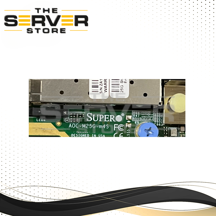 Supermicro Quad Port 25Gbps Ethernet Controller Card AOC-M25G-M4S-Quad-Port