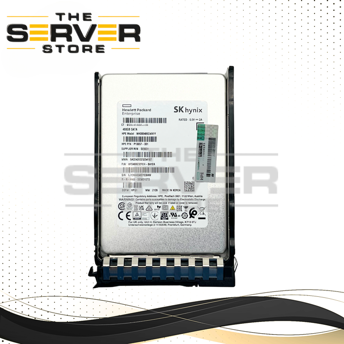 HPE 480GB SATA 6G MU SFF BC 2.5" SSD SK Hynix SE5031 Series for ProLiant Server G10 Plus G11 G12 (HPE SFF BC Tray Included)