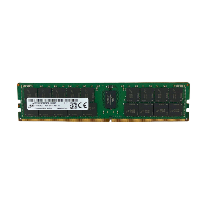 Micron 64GB 2RX4 PC4-2933Y DDR4 23400 ECC REG RDIMM Memory (MTA36ASF8G72PZ-2G9B2)