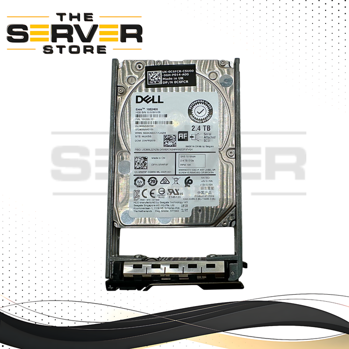 Dell 2.4TB SAS 12G 10K 2.5" HDD Seagate Exos 10E2400 ST2400MM0159 0RWR8F RWR8F-DELL-G13-KIT (Dell PowerEdge Gen 13 Tray Included)