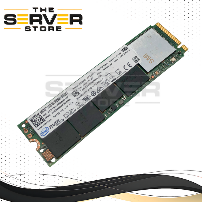 Intel 512GB NVMe 2280 M.2 PCIe Gen3 x4 3D TLC SSD DC P3100 Series H87797-101 SSDPEKKW512G7